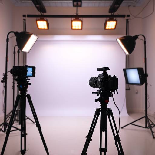 Professional video production setup